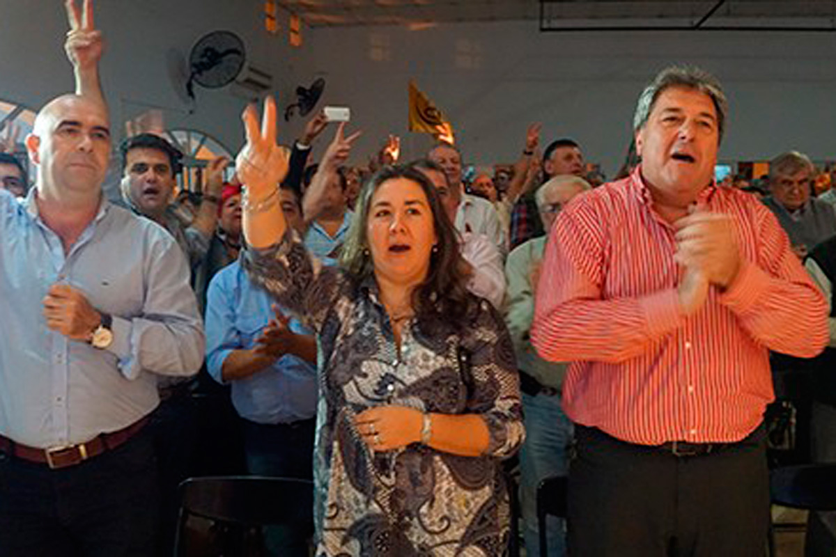 Rubeo acompañó al equipo de Scioli en Reconquista