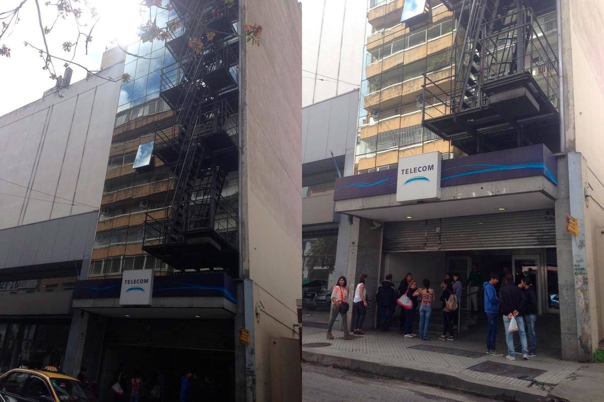 Susto en edificio de Telecom por un principio de incendio