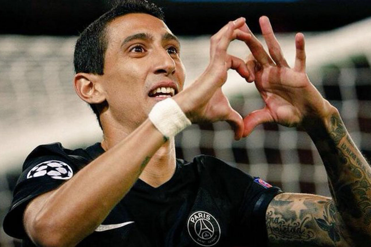 Di María anotó dos goles y PSG clasificó a octavos de final