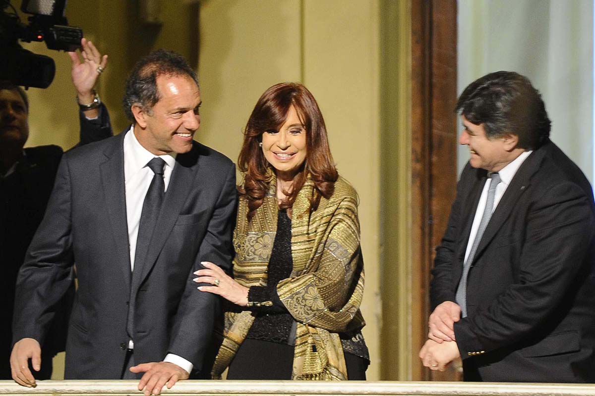 Cristina se reunió con Scioli y Zannini en Olivos