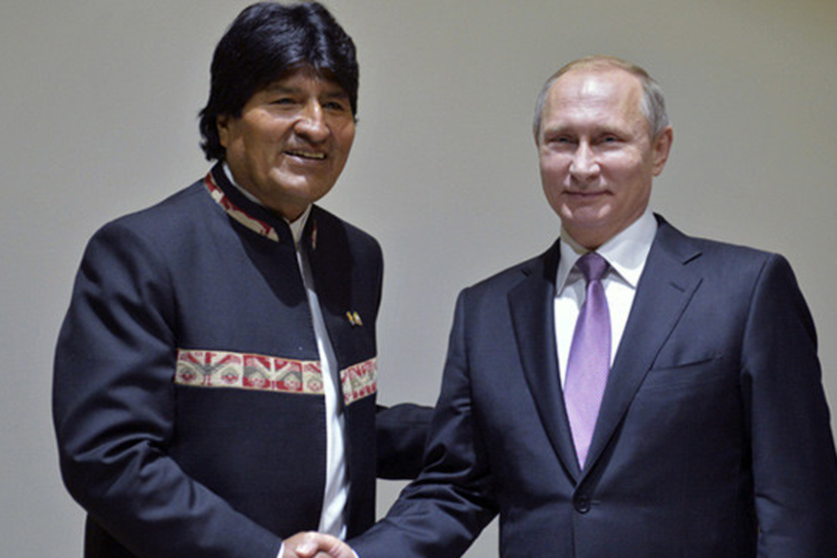 Putin y Evo hablaron sobre la explotación del gas boliviano