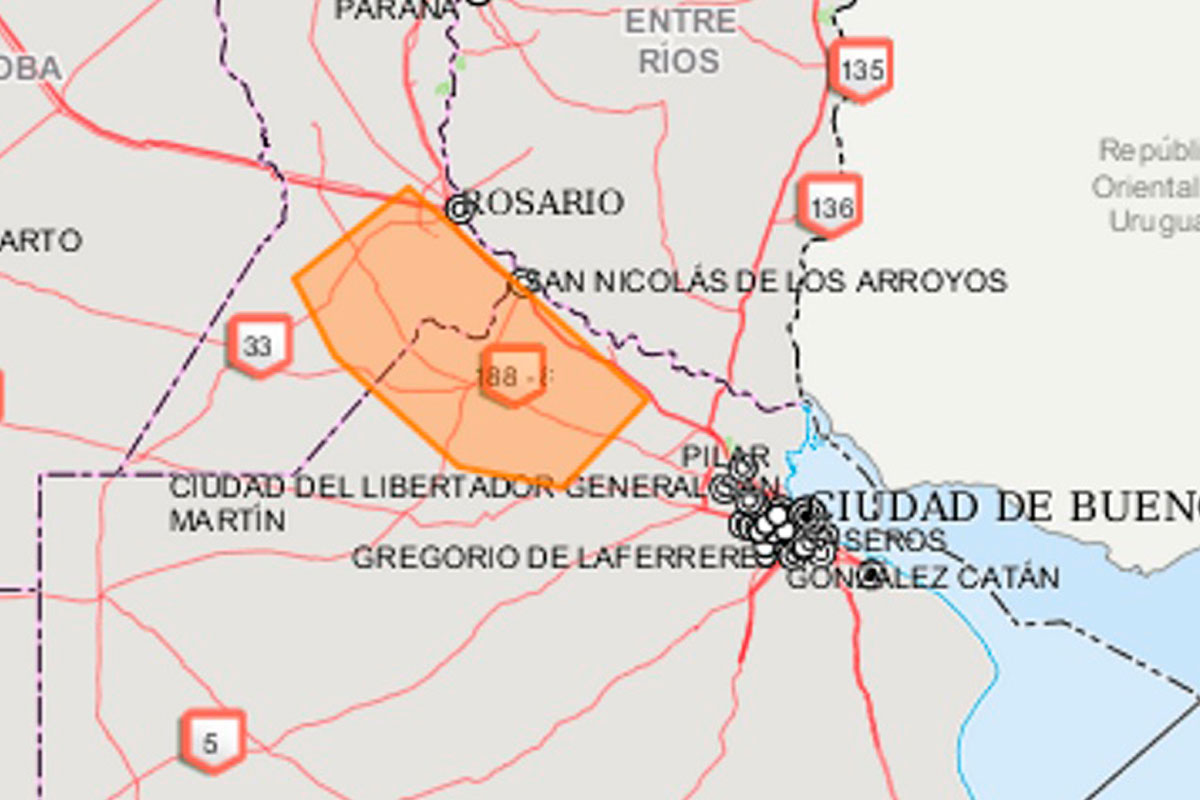 Se renovó el alerta para el centro y sur de Santa Fe