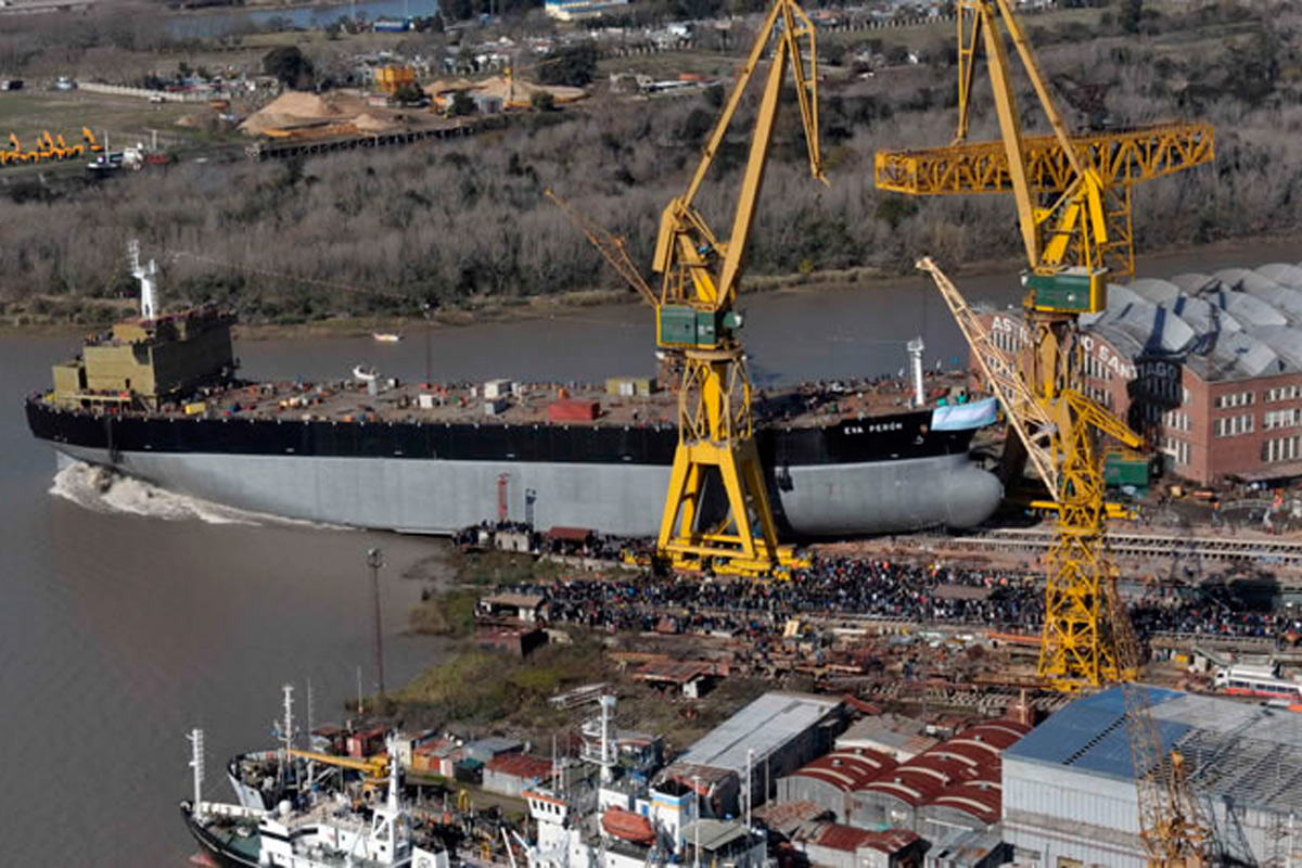 Astillero Río Santiago vuelve a construir para la Armada