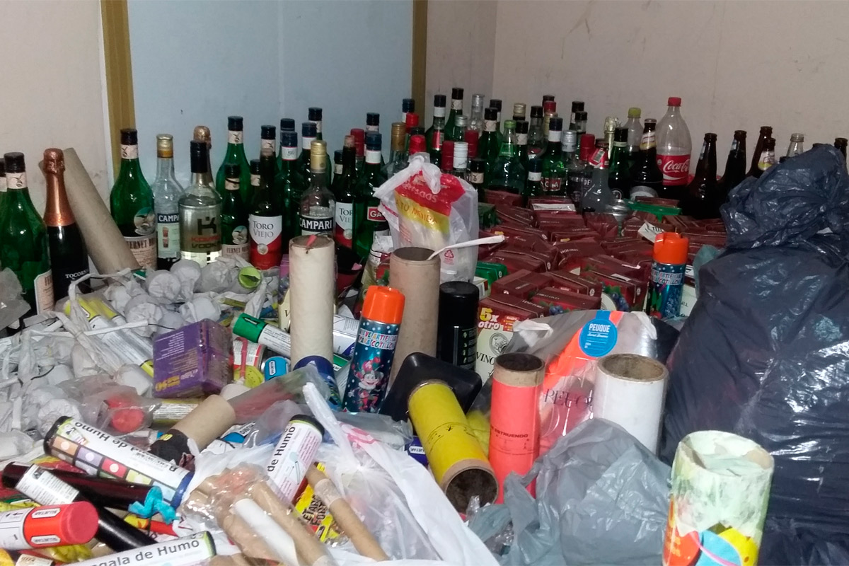 Importante decomiso en los festejos de los estudiantes