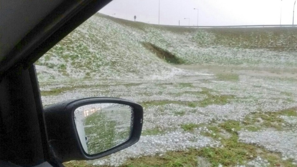 Localidades santafesinas golpeadas por el granizo