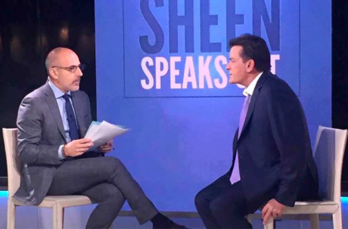 Charlie Sheen confirmó que es portador de HIV
