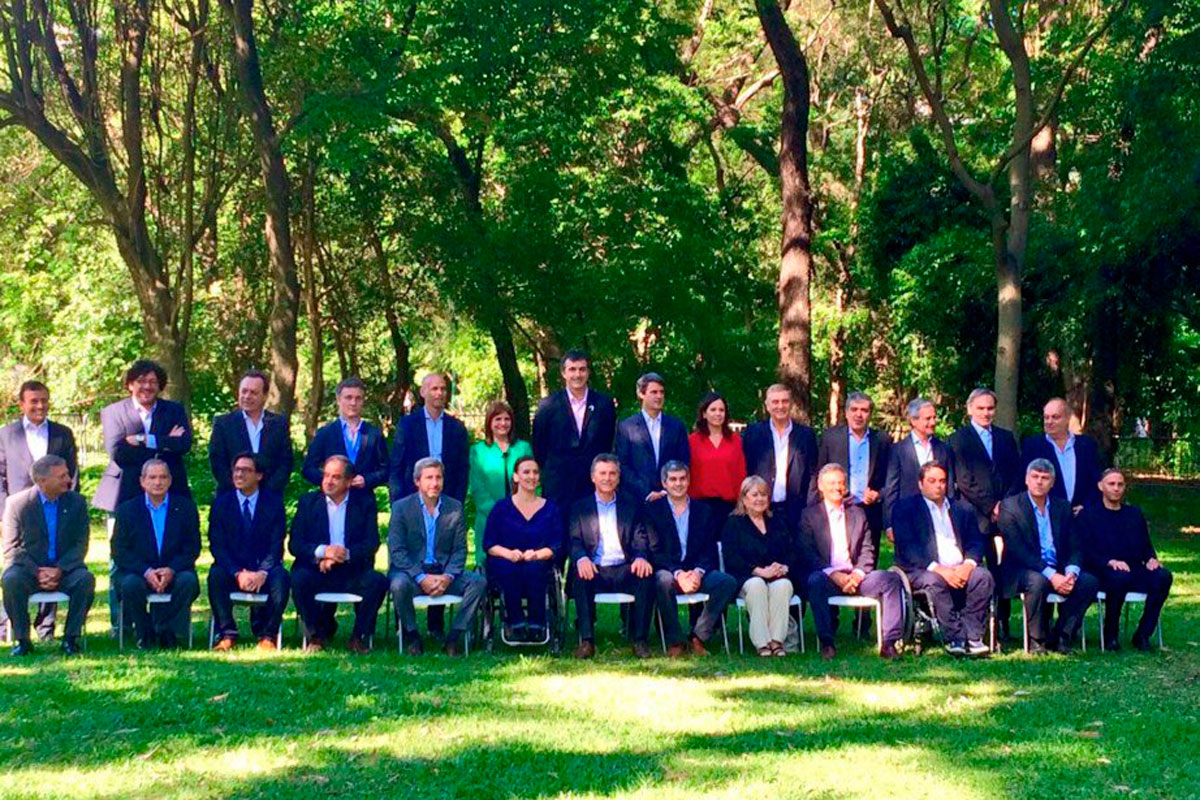 Mauricio Macri presentó a su flamante gabinete