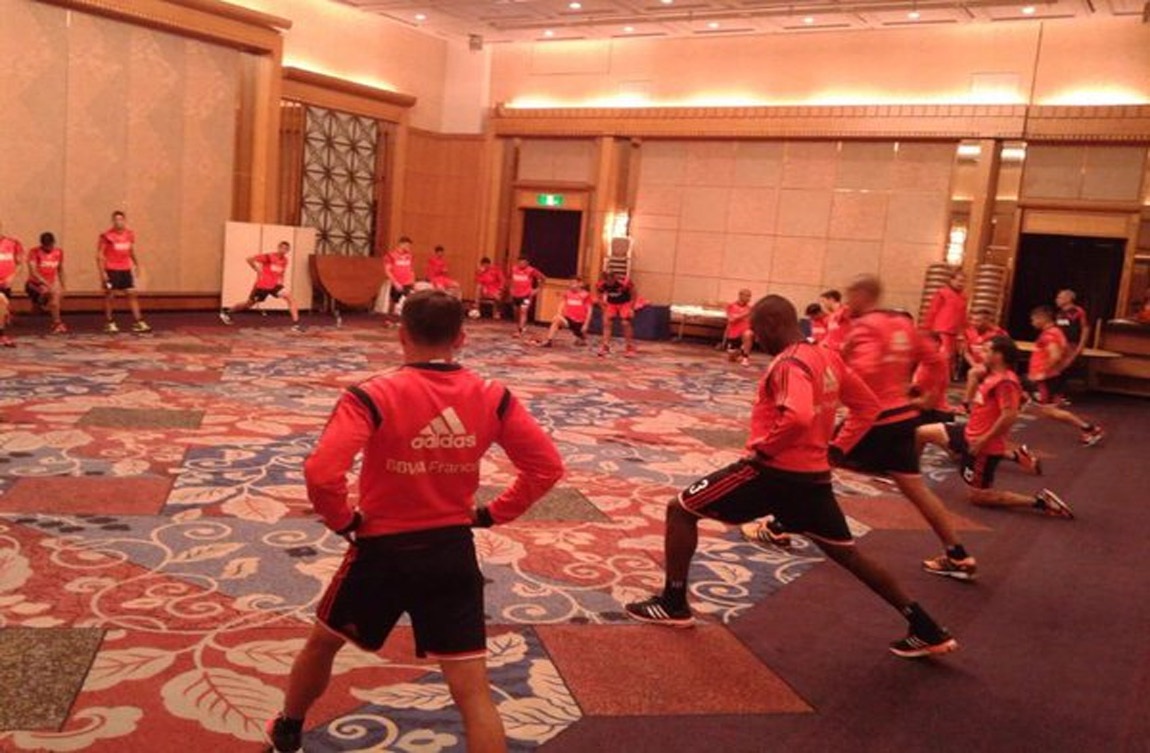 River llegó a tierras niponas y comienza a entrenarse