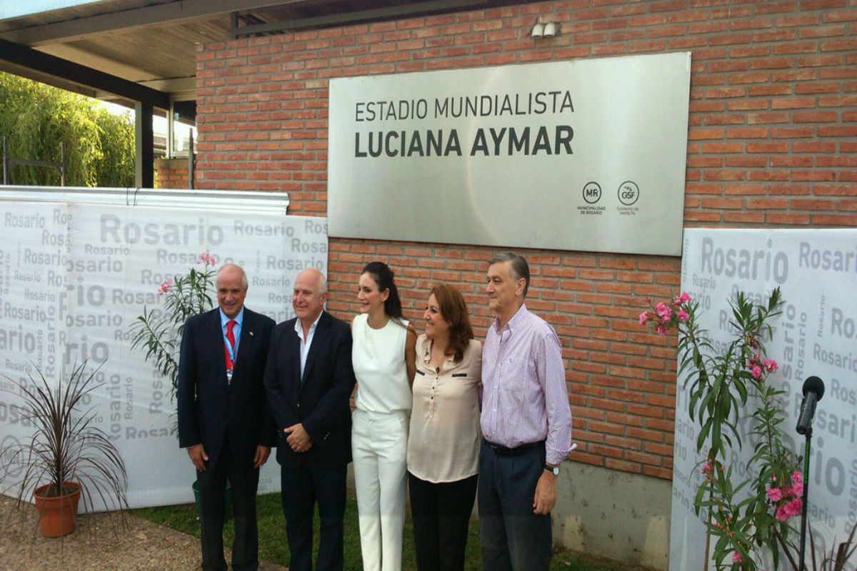 Lifschitz y Fein en el homenaje a la rosarina Luciana Aymar