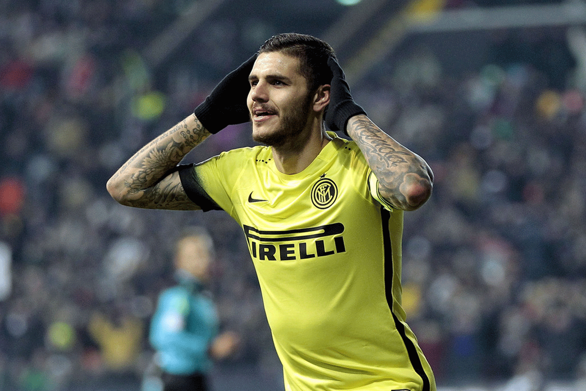 El rosarino Icardi, muy cómodo en Italia