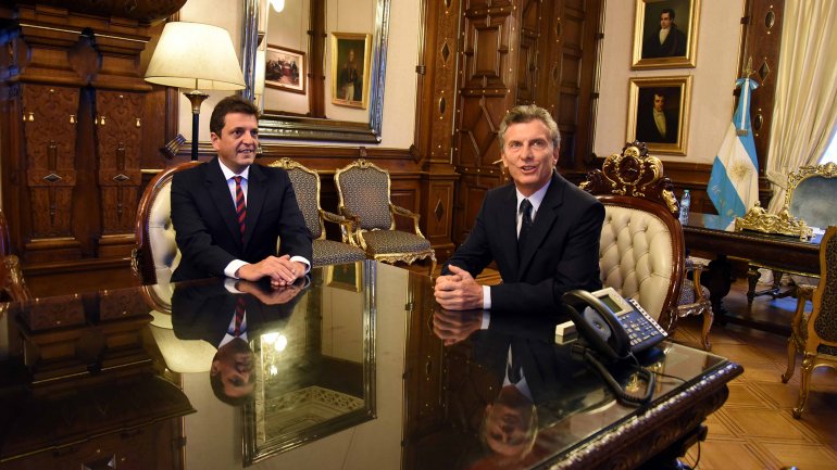 Macri se reunió con Massa en la Casa Rosada