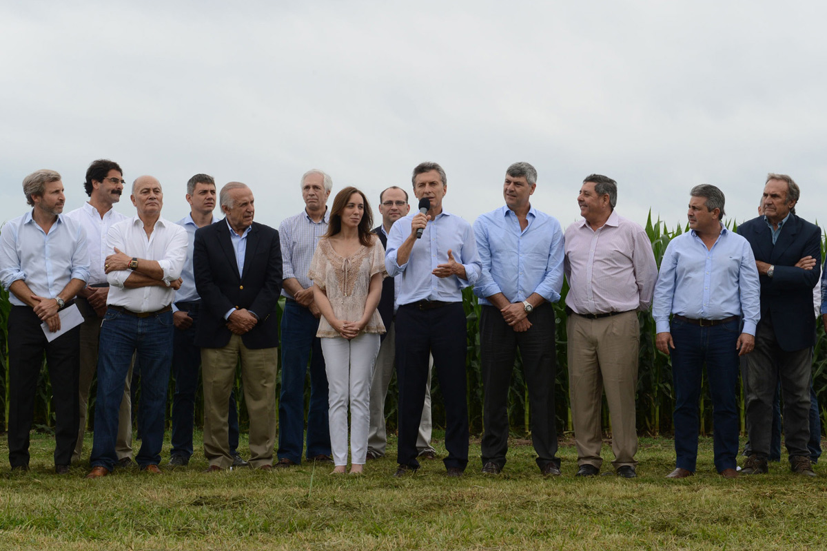 Macri anunció en Pergamino baja en las retenciones