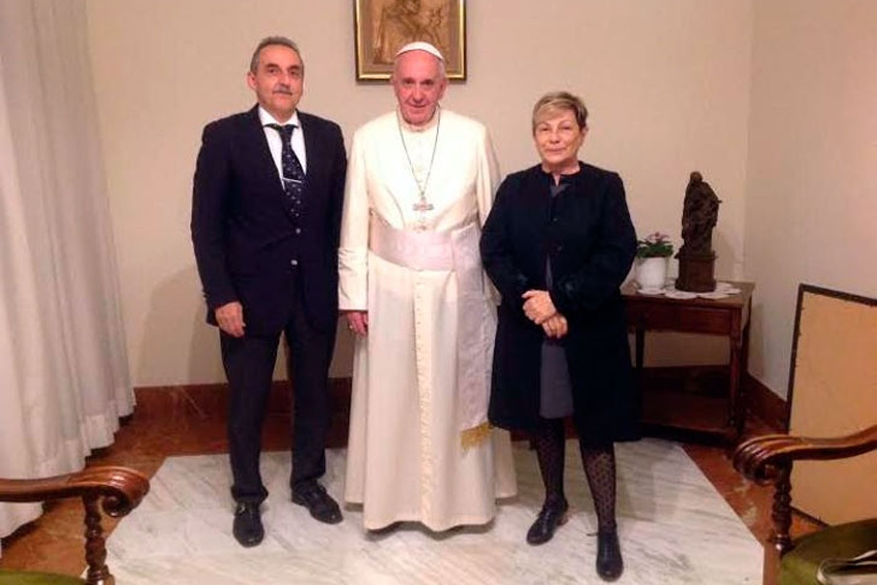 Guillermo Moreno visitó al papa Francisco en el Vaticano