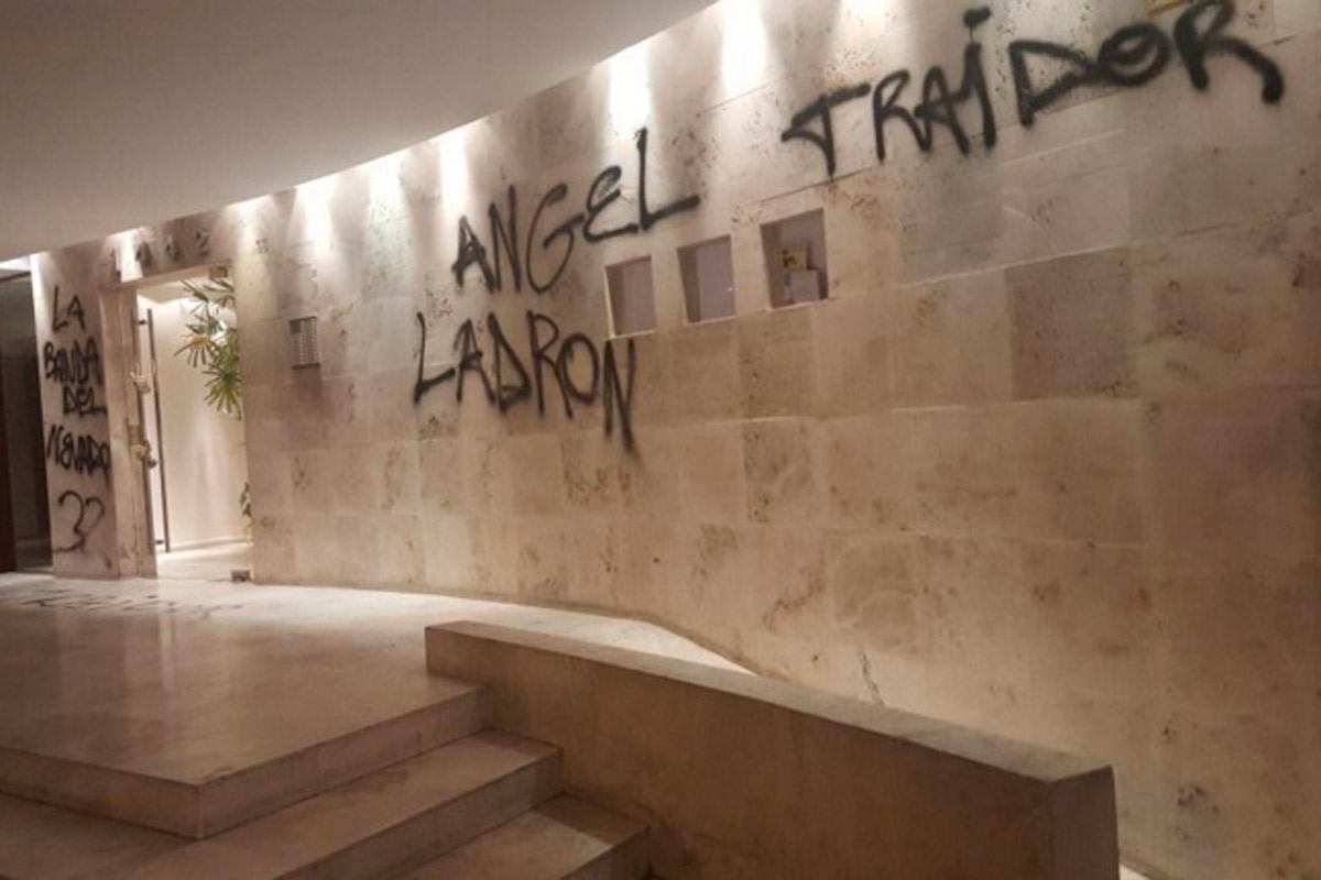 Marcelo Tinelli visitó anoche al dirigente amenazado