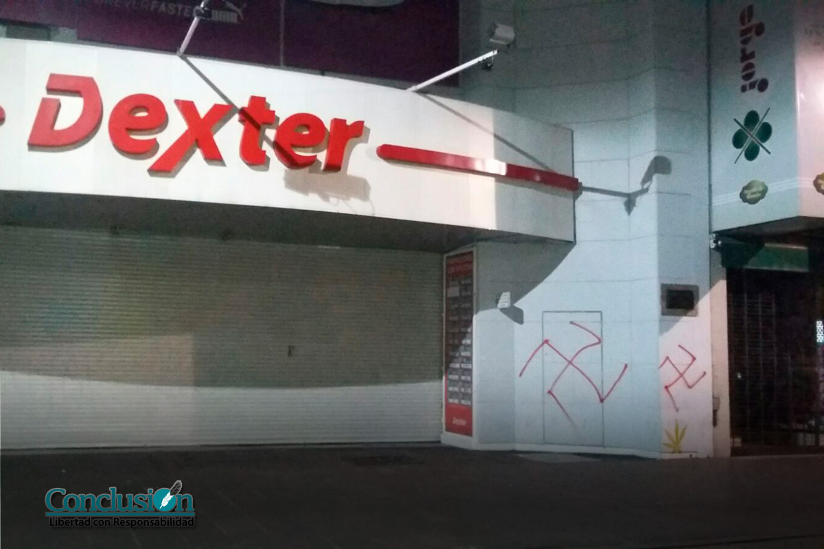 Pintadas neonazis en pleno centro de la ciudad
