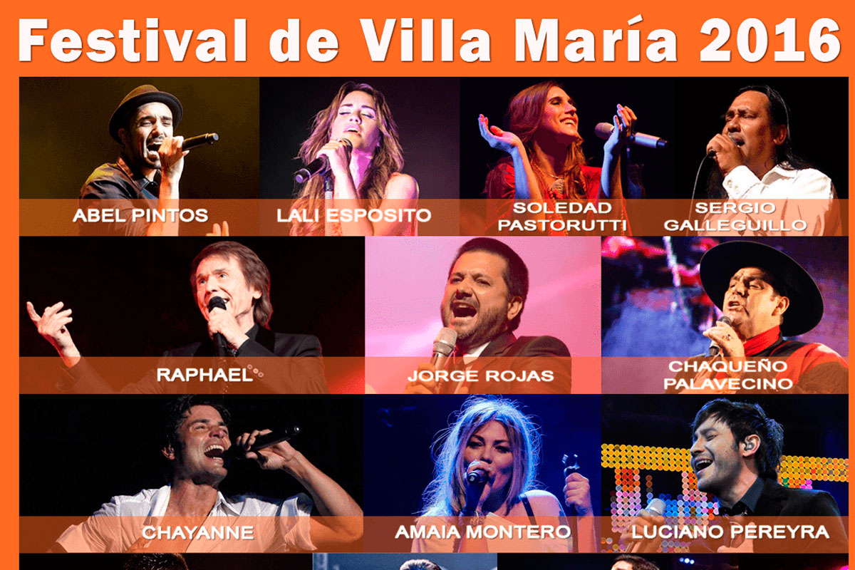 Las figuras en el Festival de Peñas de Villa María