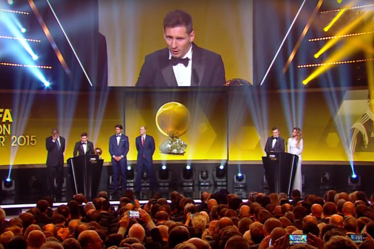 Lionel Messi conquistó por quinta vez el Balón de Oro