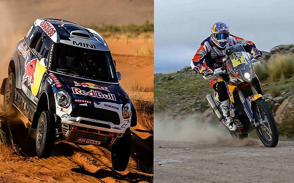 Listado de últimos ganadores en auto y moto del Dakar