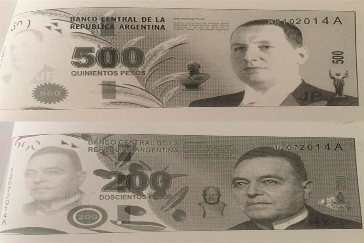 Perón e Yrigoyen, opciones de Vanoli para nuevos billetes