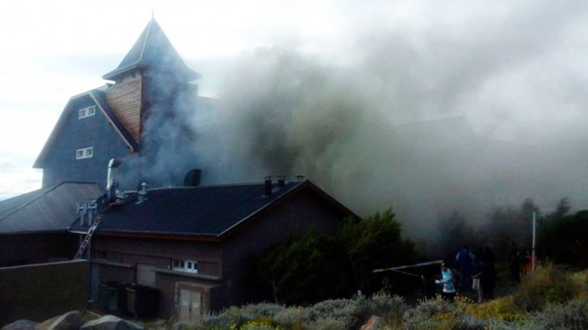 Se incendió un hotel de los Kirchner en el Alto Calafate