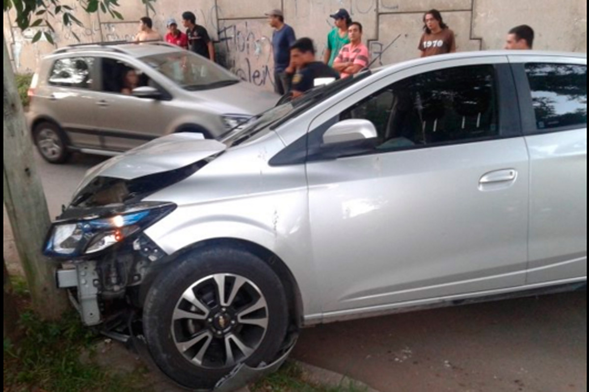 Persecución, choque y detención por calle Pellegrini