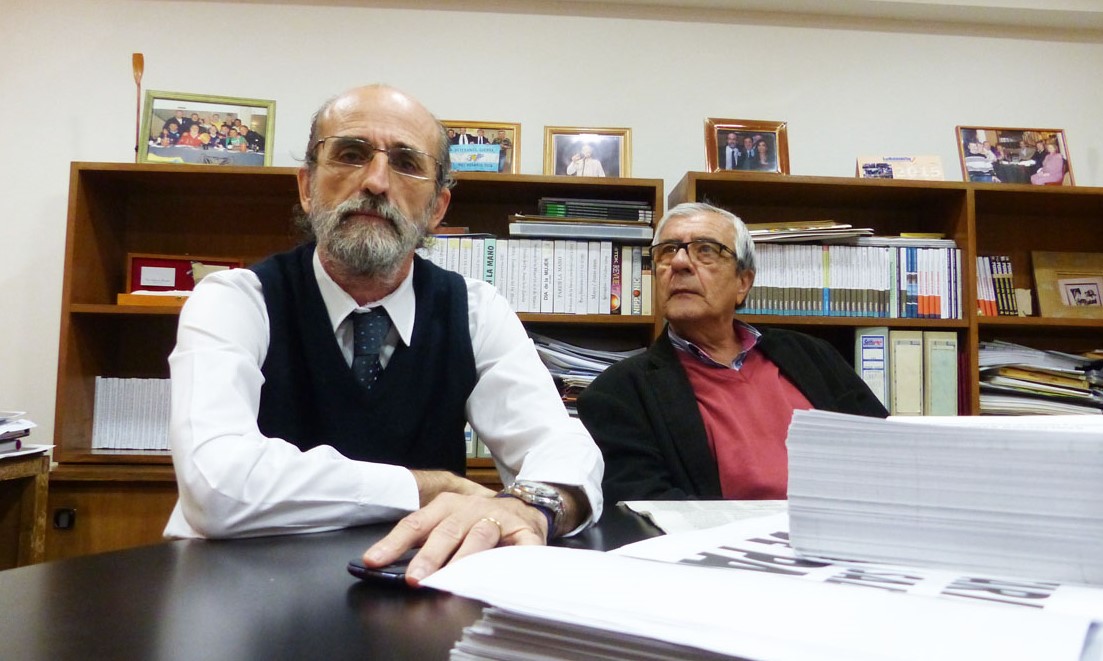 Matias Layus con Sec de Prensa Salvador