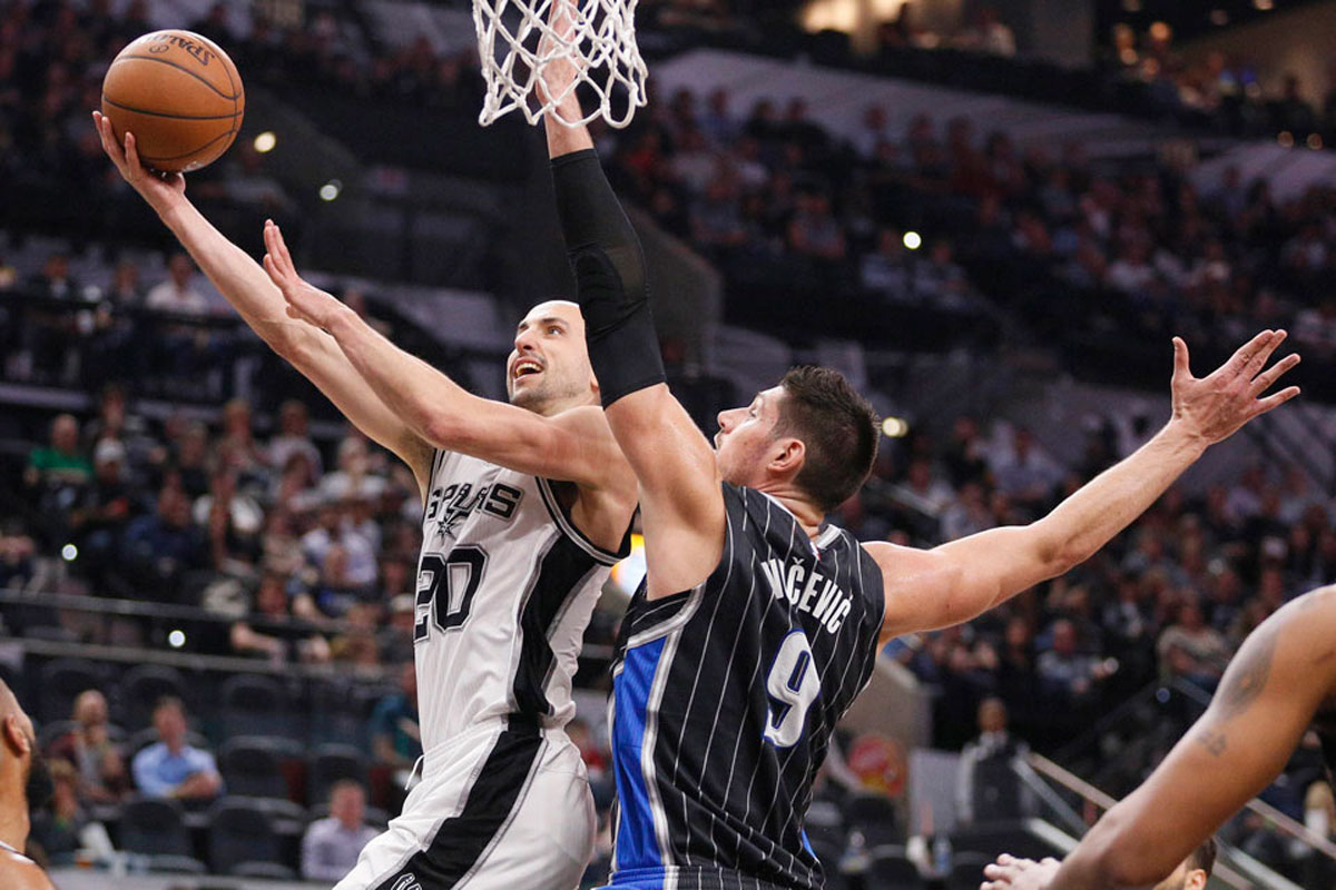 Ginóbili fue clave en la victoria de los Spurs en la NBA