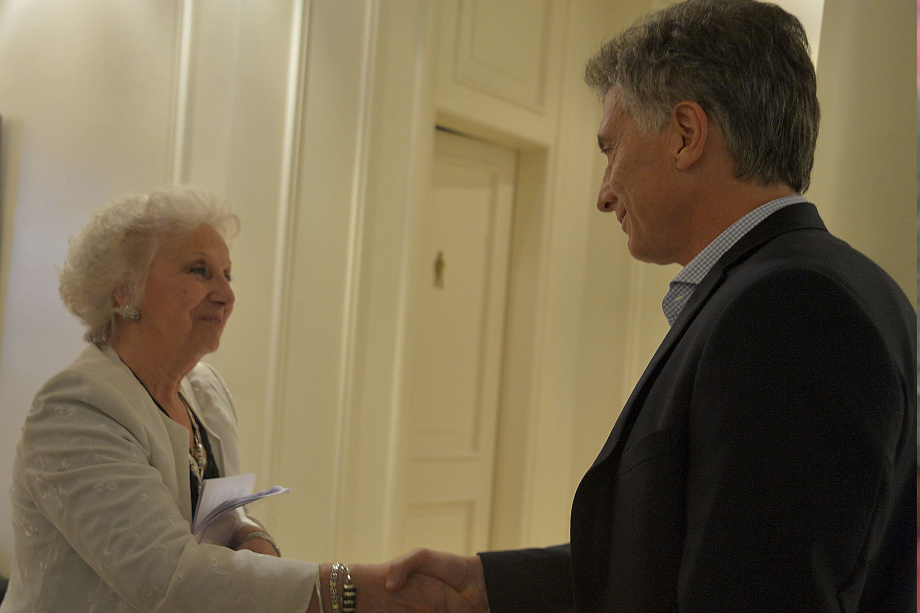 Macri se reunió con Estela de Carlotto en Olivos