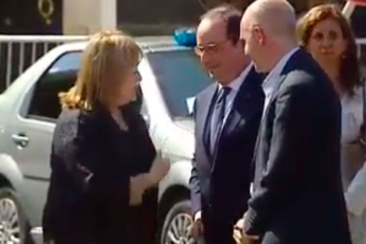 El presidente de Francia, Francois Hollande, llegó al país