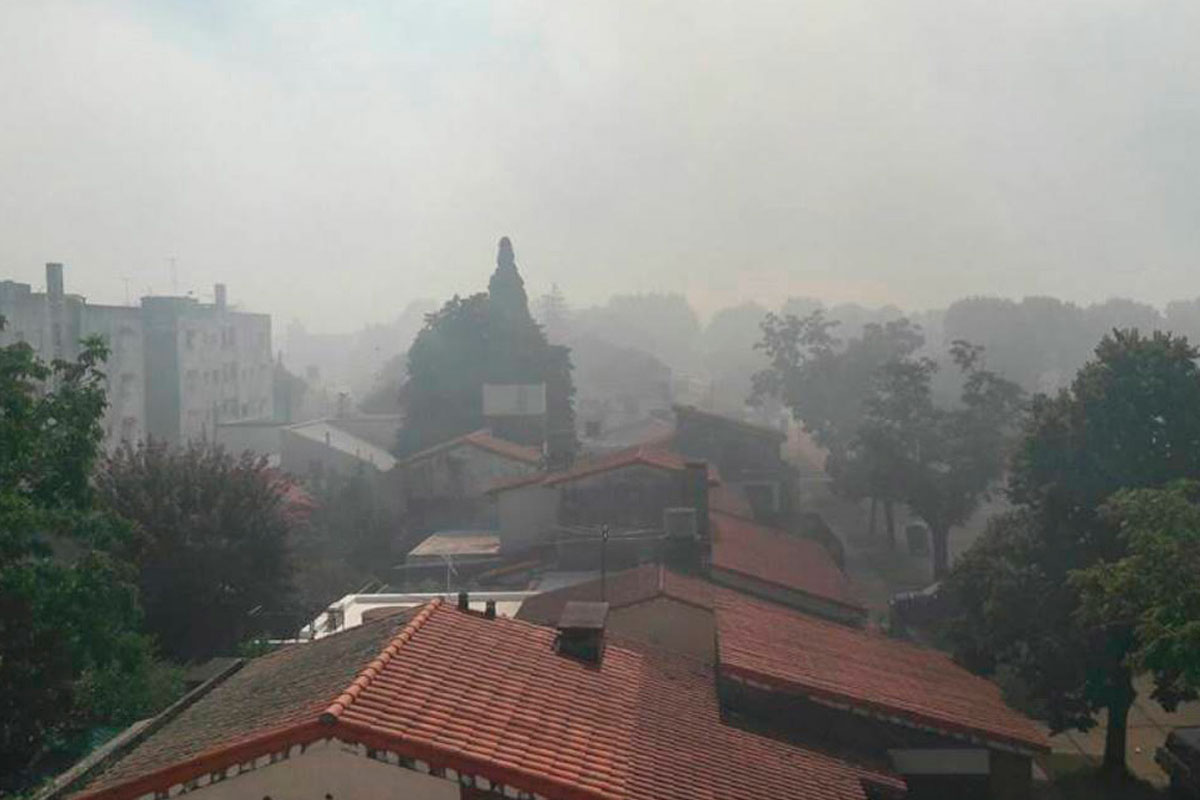 Gran humareda en zona sur por quema de pastizales