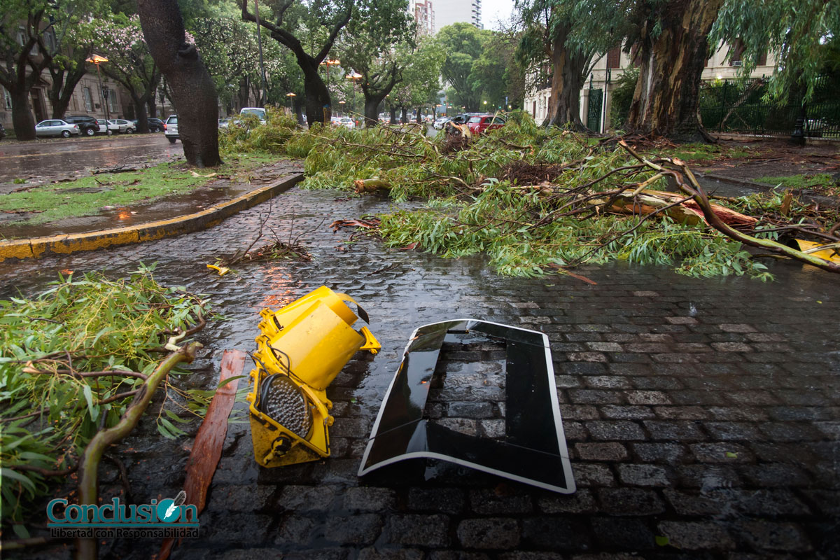 Rosario: las huellas de la tormenta en imágenes