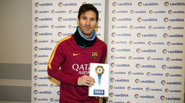 Messi elegido por primera vez el mejor jugador del mes