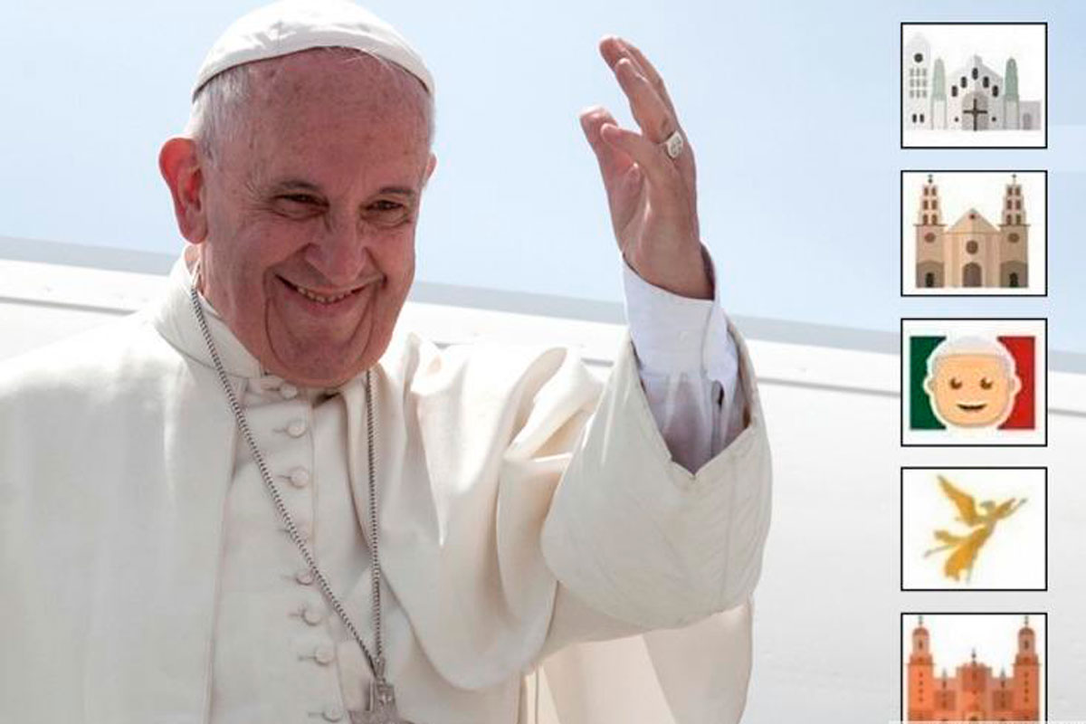 Twitter creó emoticons para llegada del Papa a México