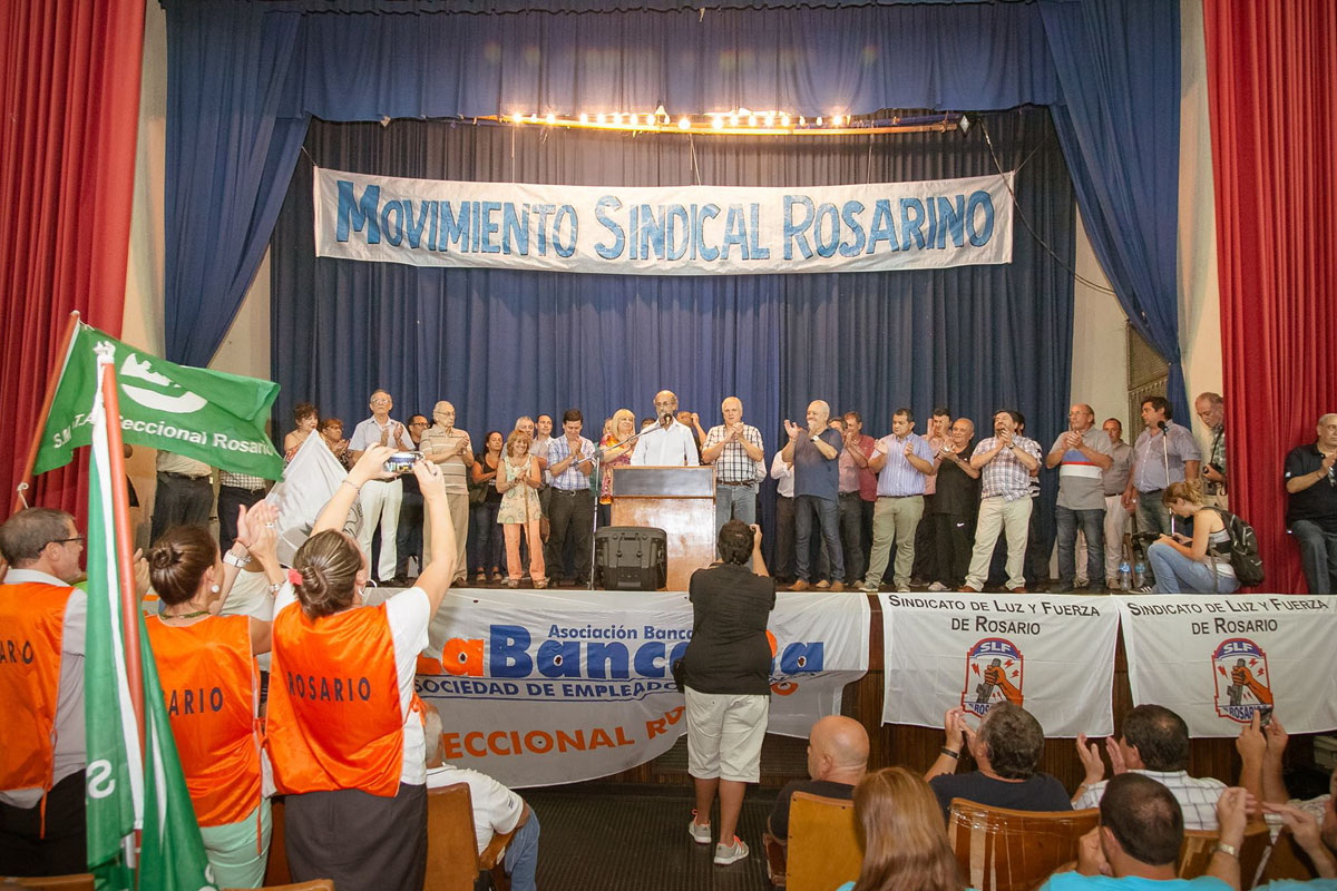 El Movimiento Sindical Rosarino brindará hoy una conferencia sobre el paro del jueves