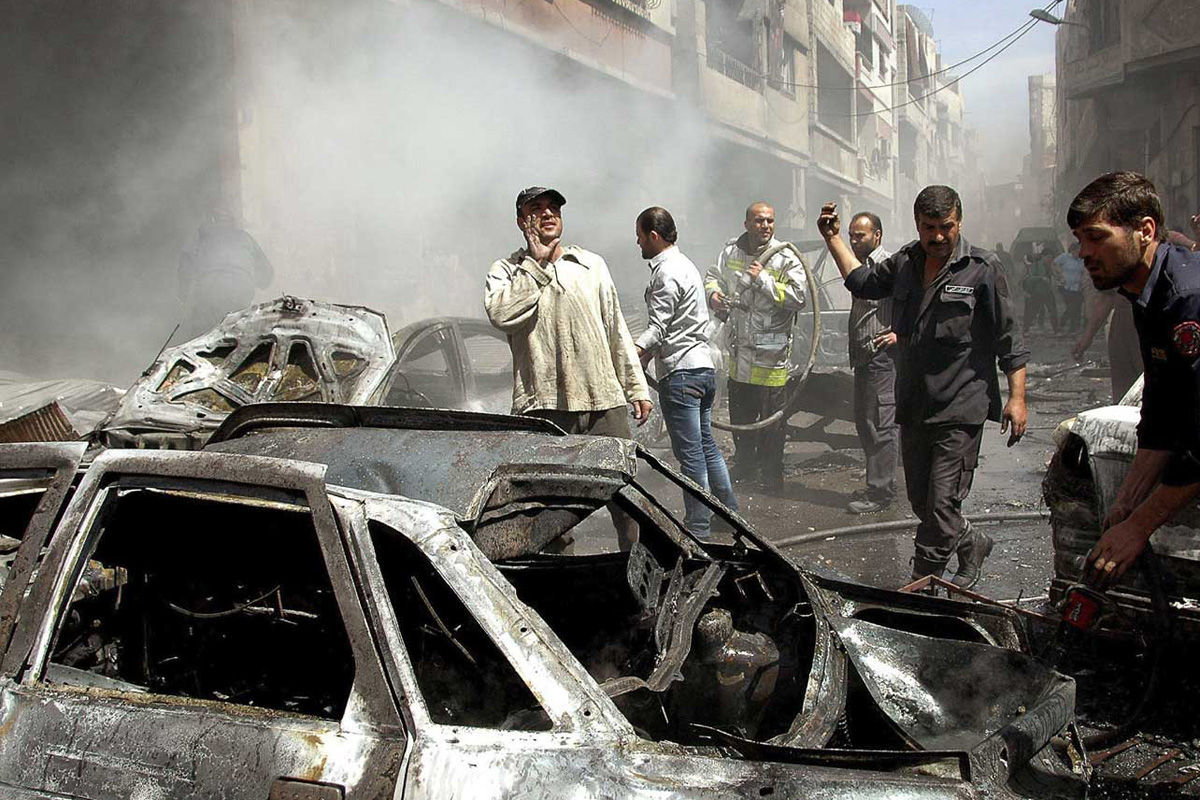 Cerca de 90 muertos en atentados en Siria