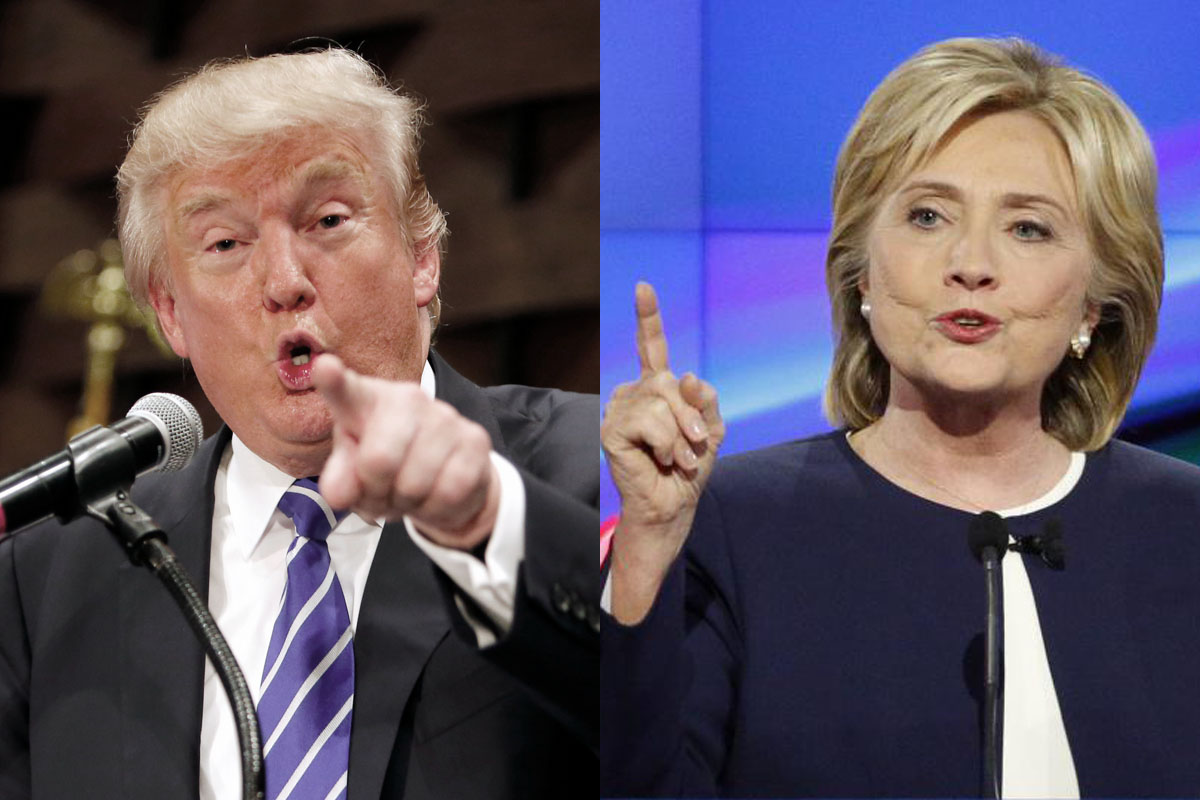Trump e Hillary repitieron victorias hacia las generales