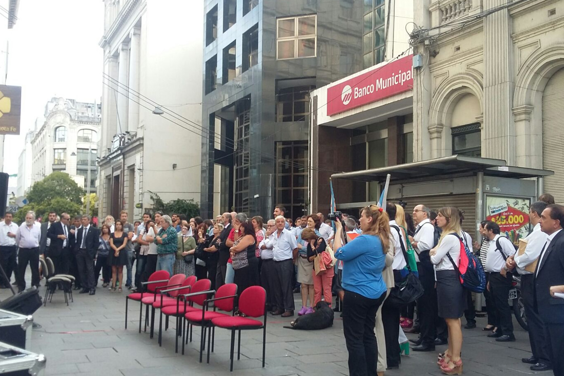 Se realizó un acto a 20 años de la represión de los trabajadores de La Bancaria