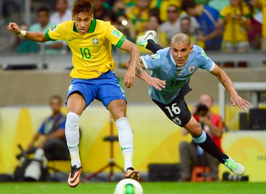Brasil y Uruguay empataron, en un partidazo