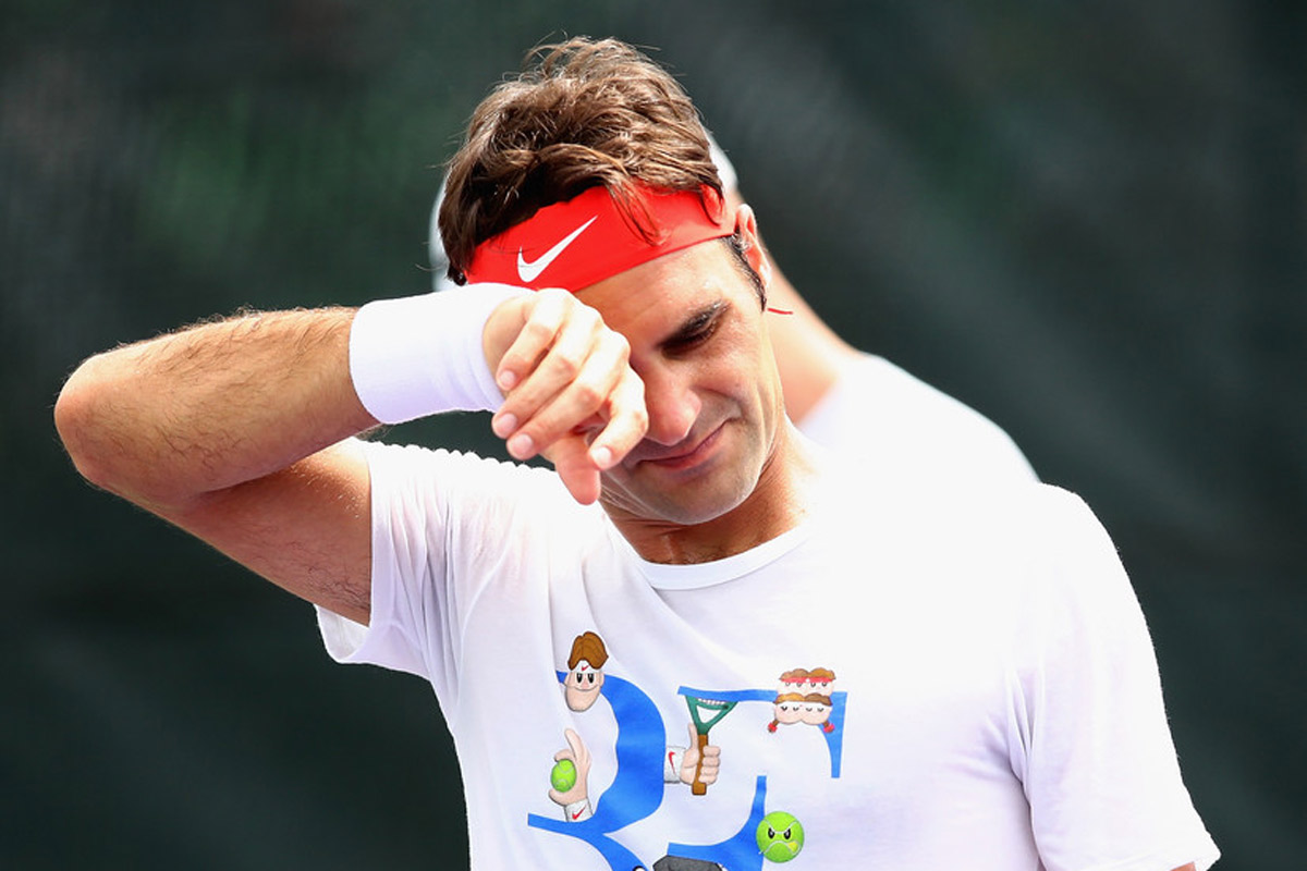 Federer se bajó del partido ante Del Potro por un virus