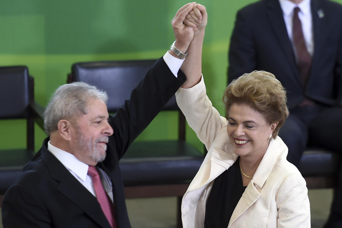 Lula da Silva juró como jefe de ministros de Dilma Rousseff