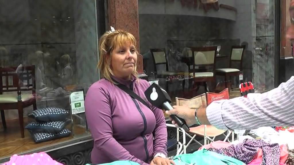 Venta ambulante en la peatonal por paro municipal