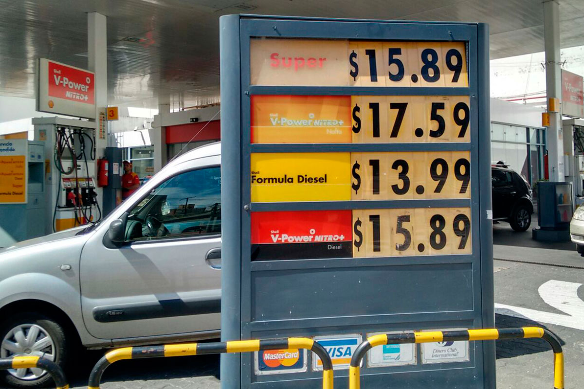 Los combustibles aumentaron un 6% a partir de hoy