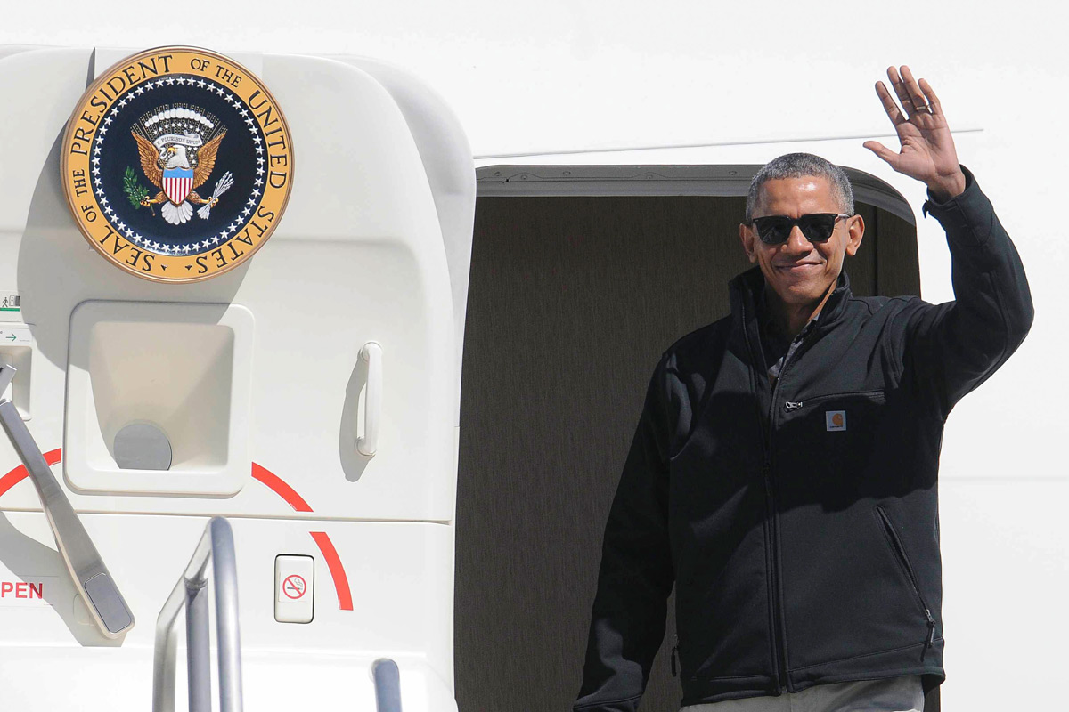 Obama visitó Bariloche y en horas regresa a Buenos Aires