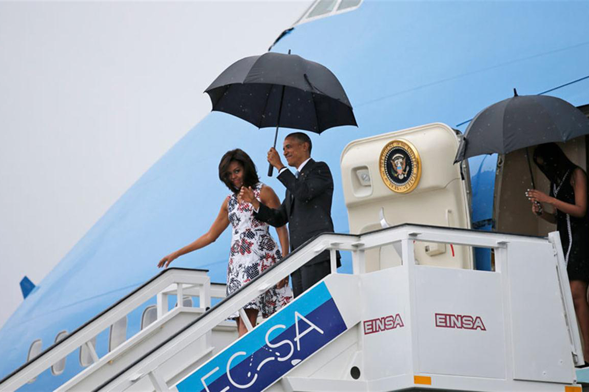 Obama ya aterrizó en la Habana, en histórica visita