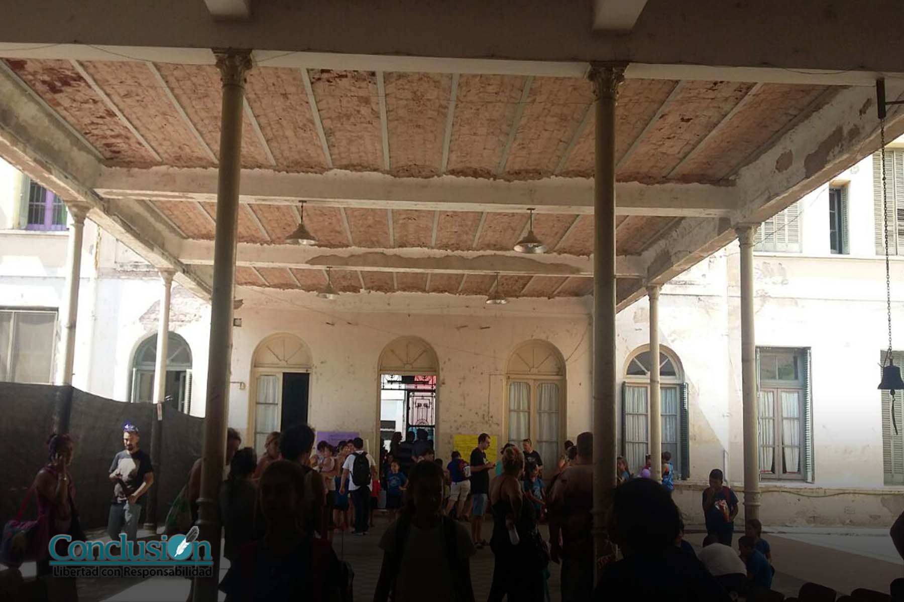 Preocupa la situación edilicia de la escuela local 1240