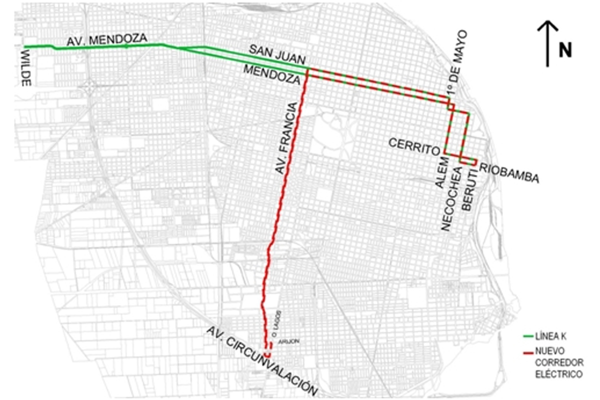 trolebus recorrido