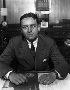 07 Oct 1936, Cleveland, Ohio, USA --- 10/7/36:  Portrait of Eliott Ness, Director of Cleveland Federal Alcohol Tax Bureau, formerly of the FBI. --- Image by © Bettmann/CORBIS