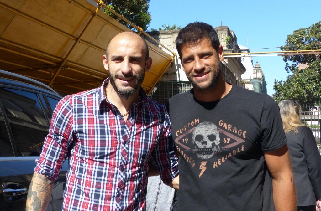 Pinola y Domínguez, juntos antes del clásico