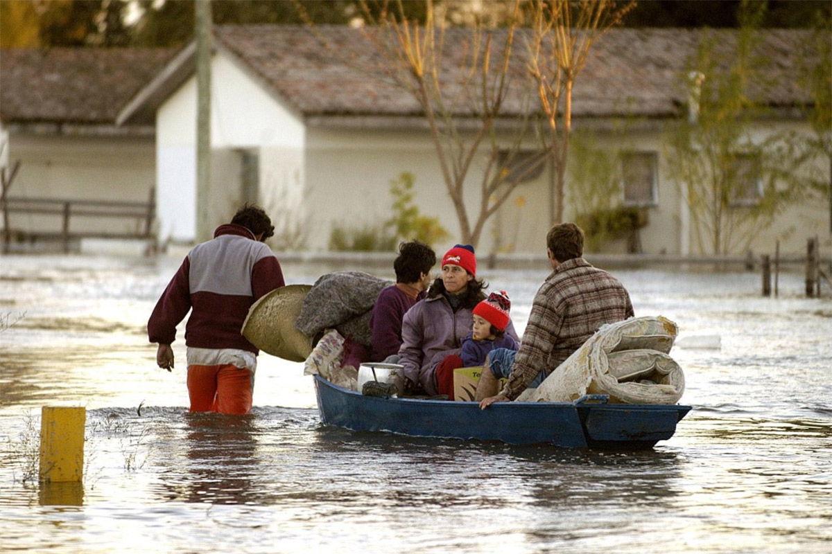 Temporal: sube a 8 mil la cifra de evacuados en Uruguay