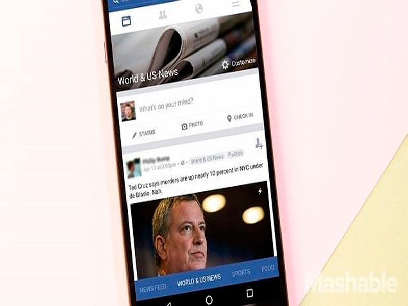 Facebook prepara un nuevo diseño de su «app» centrado en la personalización
